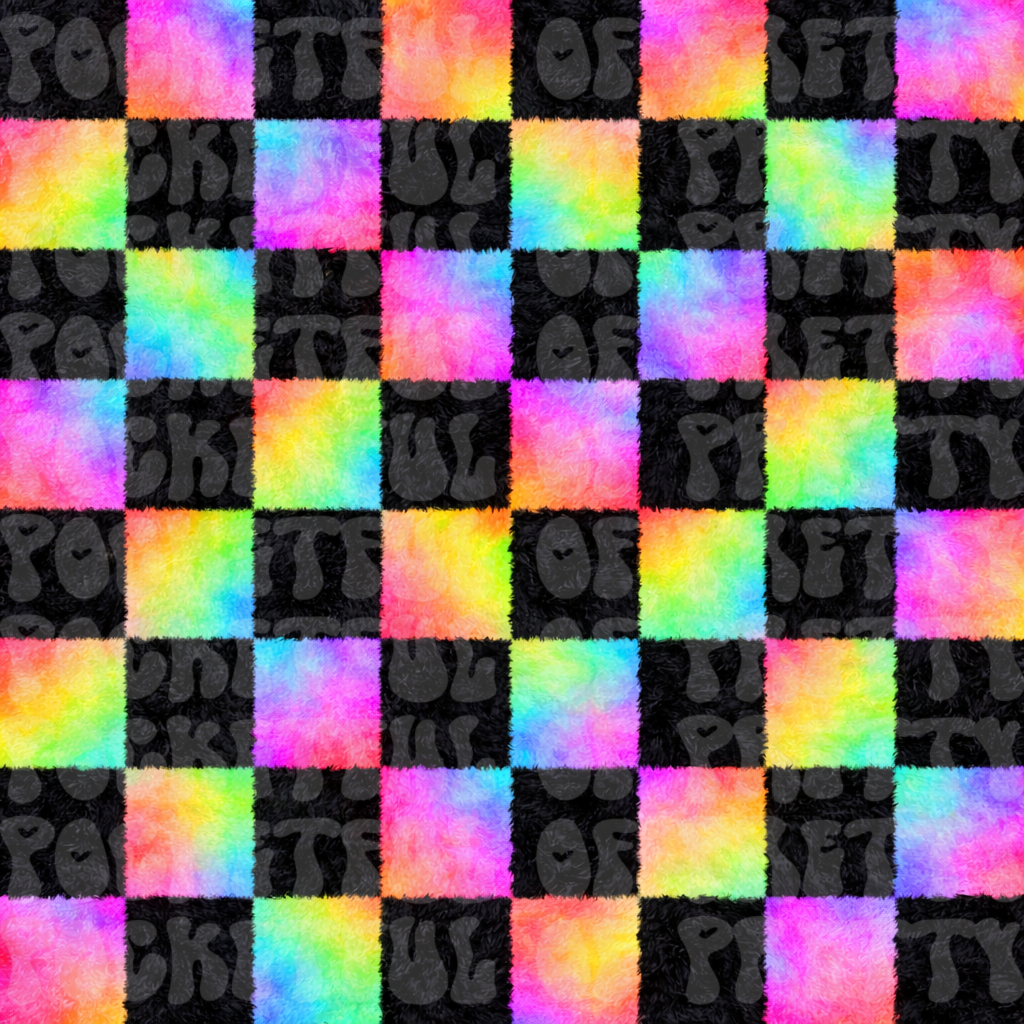 Tie die checkered