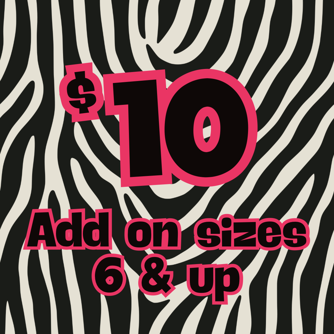 Add on sizes +6 up