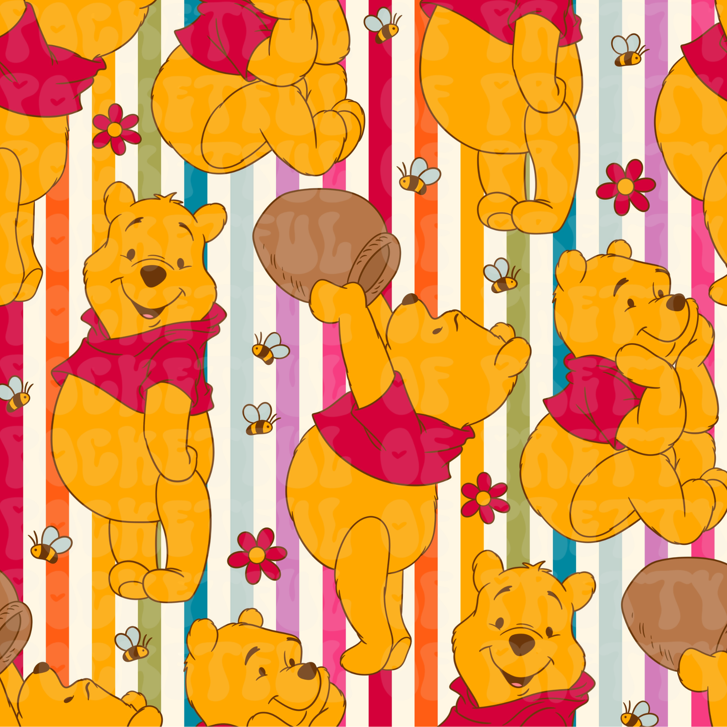 Pooh stripes